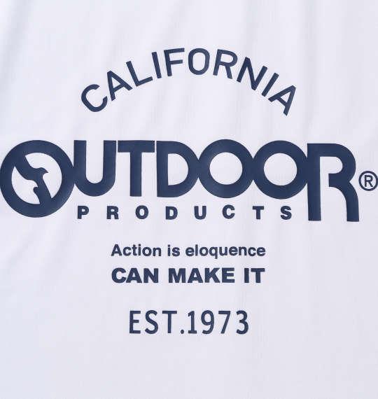 【max8】大きいサイズ メンズ OUTDOOR PRODUCTS DRYメッシュ 半袖 Tシャツ ホワイト 1258-5204-1 3L 4L 5L 6L 7L 8L