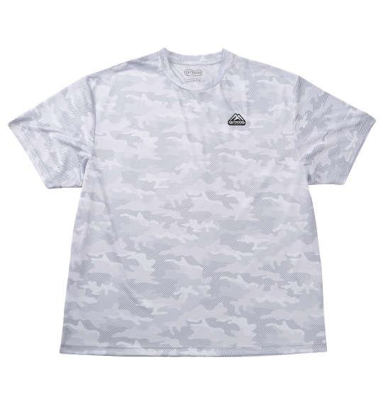 【max8】大きいサイズ メンズ OUTDOOR PRODUCTS DRYメッシュカモフラ柄 半袖 Tシャツ グレー 1258-5205-1 3L 4L 5L 6L 7L 8L