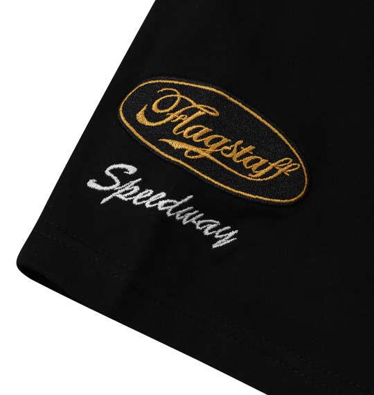 【max8】大きいサイズ メンズ FLAGSTAFF×PEANUTS スヌーピーコラボ 半袖 Tシャツ ブラック 1278-5596-2 3L 4L 5L 6L 8L