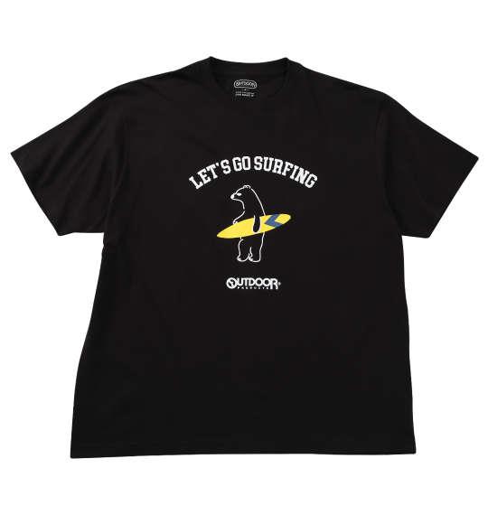 【max8】大きいサイズ メンズ OUTDOOR PRODUCTS 天竺 半袖 Tシャツ ブラック 1258-5203-2 3L 4L 5L 6L 7L 8L