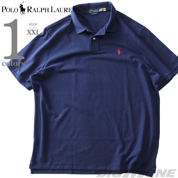 大きいサイズ メンズ POLO RALPH LAUREN ポロ ラルフローレン 鹿の子 半袖 ポロシャツ USA直輸入 710783656-012
