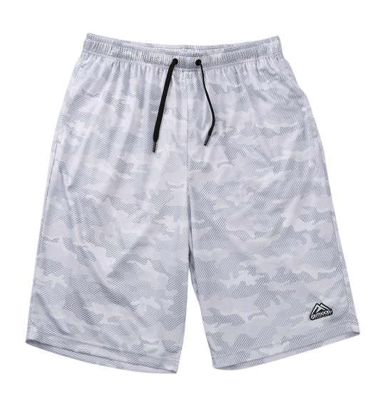 大きいサイズ メンズ OUTDOOR PRODUCTS DRY メッシュ カモフラ柄 ハーフパンツ グレー 1254-5255-1 3L 4L 5L 6L 7L 8L