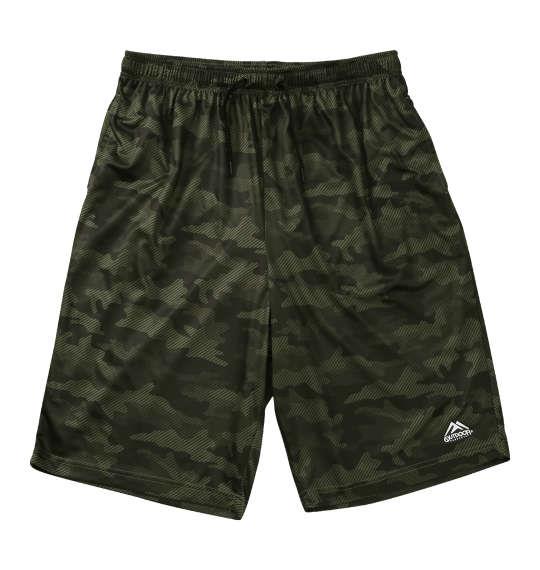 大きいサイズ メンズ OUTDOOR PRODUCTS DRY メッシュ カモフラ柄 ハーフパンツ カーキ 1254-5255-3 3L 4L 5L 6L 7L 8L