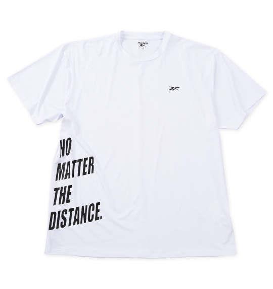 大きいサイズ メンズ Reebok 穴開き メッシュ 半袖 Tシャツ ホワイト 1278-5508-1 3L 4L 5L 6L 8L