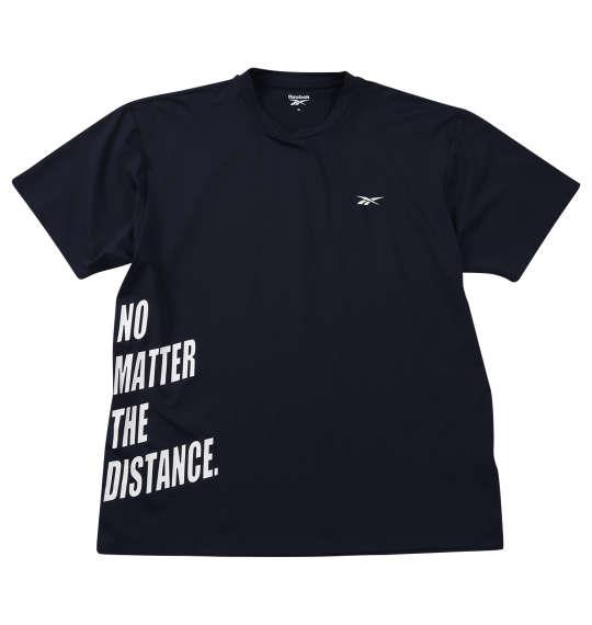 大きいサイズ メンズ Reebok 穴開き メッシュ 半袖 Tシャツ ネイビー 1278-5508-3 3L 4L 5L 6L 8L