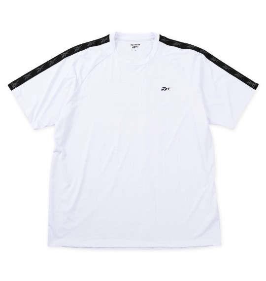 大きいサイズ メンズ Reebok 穴開き メッシュ 半袖 Tシャツ ホワイト 1278-5509-1 3L 4L 5L 6L 8L
