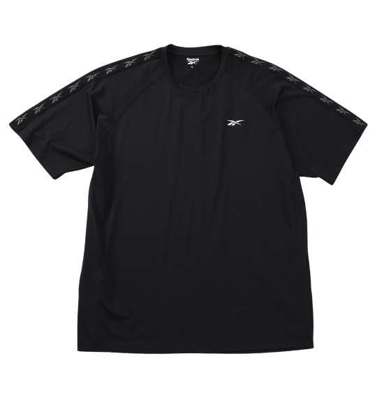 大きいサイズ メンズ Reebok 穴開き メッシュ 半袖 Tシャツ ブラック 1278-5509-2 3L 4L 5L 6L 8L