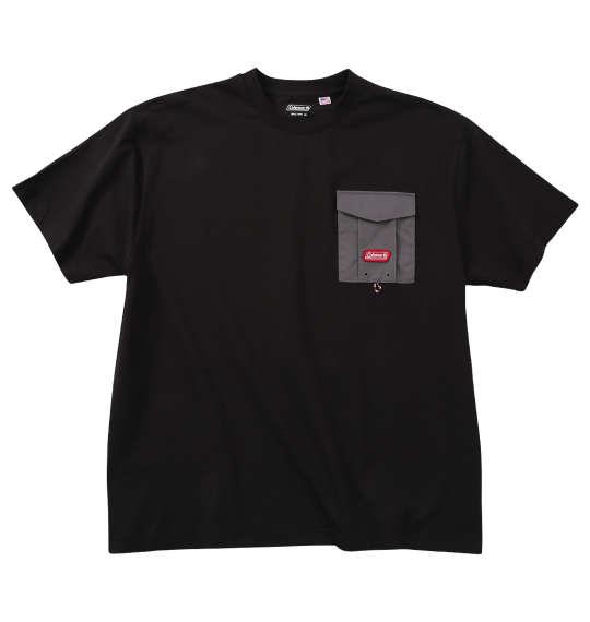 大きいサイズ メンズ Coleman USAコットン 半袖 Tシャツ ブラック 1278-5515-2 3L 4L 5L 6L 8L
