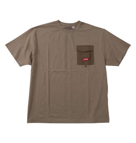 大きいサイズ メンズ Coleman USAコットン 半袖 Tシャツ ベージュ 1278-5515-3 3L 4L 5L 6L 8L