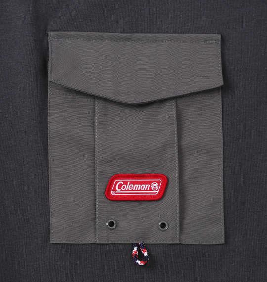 大きいサイズ メンズ Coleman USAコットン ポケット付 半袖 Tシャツ チャコール 1278-5516-2 3L 4L 5L 6L 8L