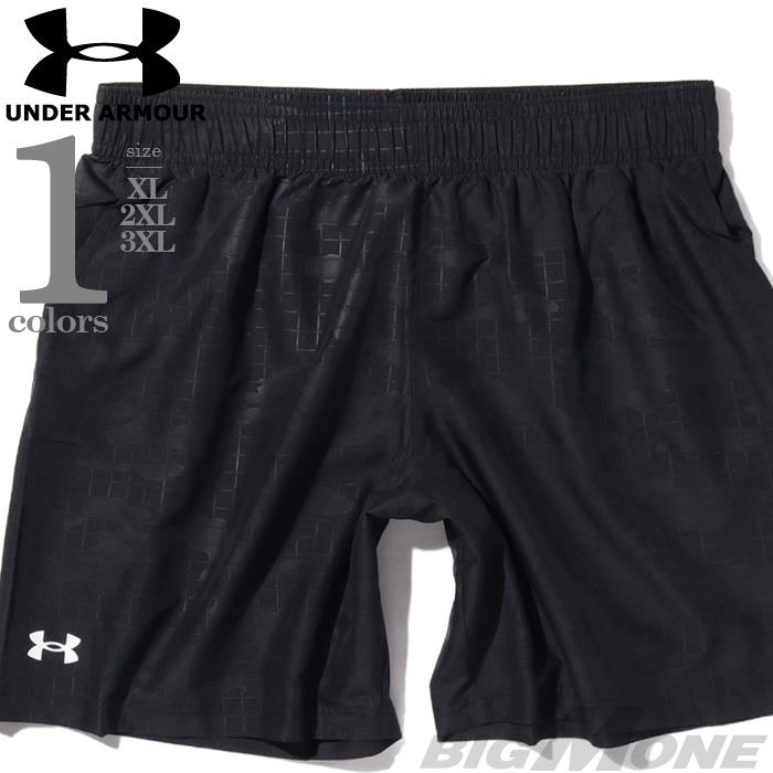 大きいサイズ メンズ UNDER ARMOUR アンダーアーマー エンボス ショートパンツ USA直輸入 1377137-005