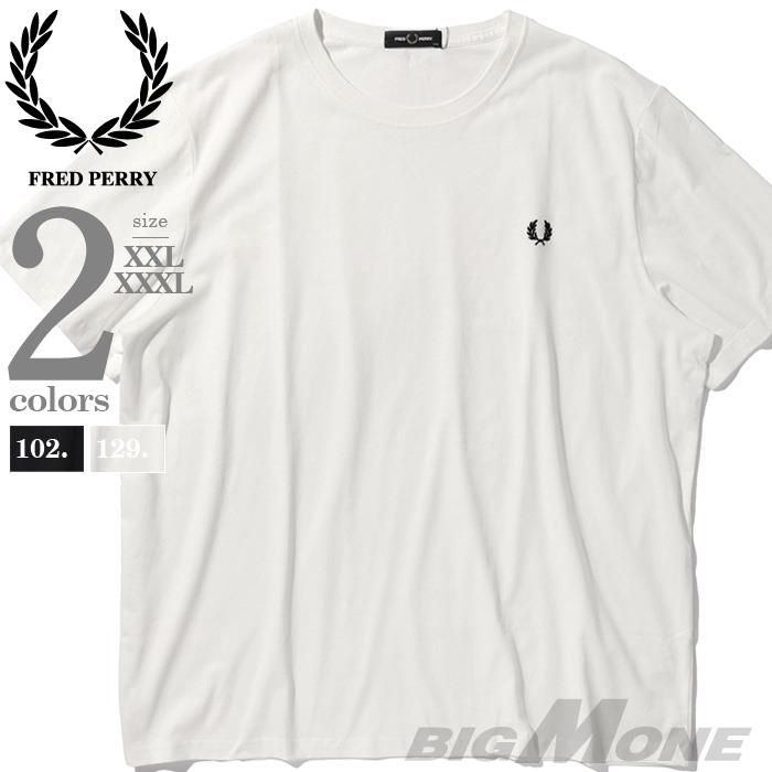大きいサイズ メンズ FRED PERRY フレッドペリー クルーネック 半袖 Tシャツ USA直輸入 m1600