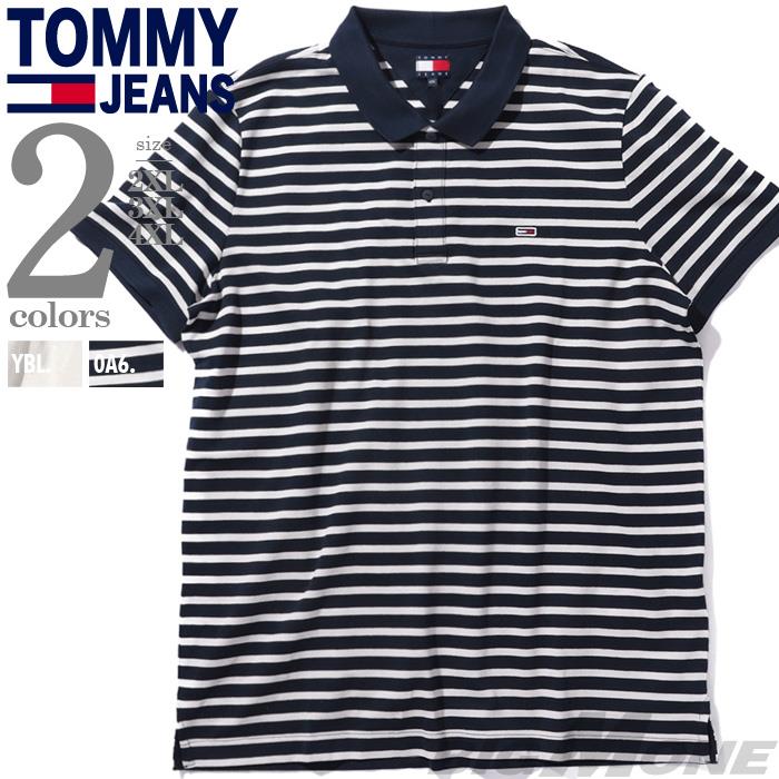 大きいサイズ メンズ TOMMY JEANS トミージーンズ 半袖 ポロシャツ USA直輸入 dm0dm20676