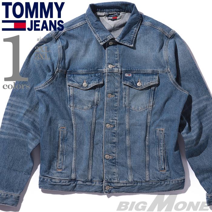 大きいサイズ メンズ TOMMY JEANS トミージーンズ デニム ジャケット Gジャン USA直輸入 dm0dm21860