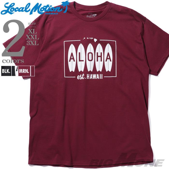大きいサイズ メンズ LOCAL MOTION ローカルモーション 半袖 プリント Tシャツ USA直輸入 smt22401az