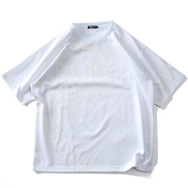 大きいサイズ メンズ A-Slash ダンボール ビックプリント 半袖 Tシャツ 春夏新作 65-45772-2