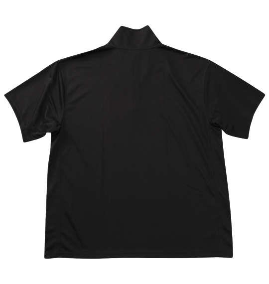 大きいサイズ メンズ EL.FO 半袖 ハーフジップ Tシャツ ブラック 1278-5703-2 3L 4L 5L 6L