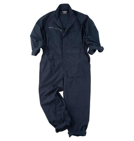 大きいサイズ メンズ FORECAST アクティブ ストレッチ つなぎ ネイビー 1276-5320-1 3L 4L 5L 6L 7L 8L