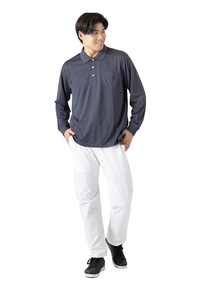 【fd1029】【max8】大きいサイズ メンズ DANIEL DODD 吸汗速乾 長袖 ポロシャツ 秋冬新作 azpr-009001lp 【t2502】