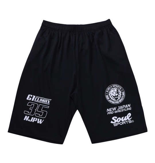 大きいサイズ メンズ SOUL SPORTS × 新日本プロレス G1 CLIMAX35大会 ショートパンツ ブラック 1274-5247-1 3L 4L 5L 6L 8L