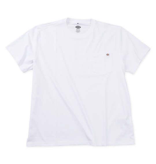 大きいサイズ メンズ DICKIES ヘビージャージーポケット 半袖 Tシャツ ホワイト 1278-5310-1 2XL 3XL 4XL 5XL
