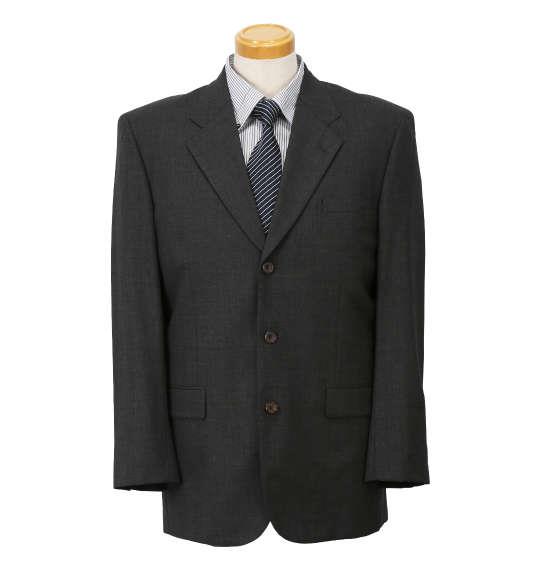 大きいサイズ メンズ シングル3ツ釦 ジャケット チャコールグレー 1122-5407-3 2L 2TL 4L TLL