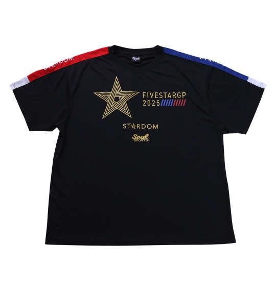 大きいサイズ メンズ SOUL SPORTS×STARDOM 5STAR-GP2025大会 半袖 Tシャツ ブラック 1278-5274-1 3L 4L 5L 6L 8L