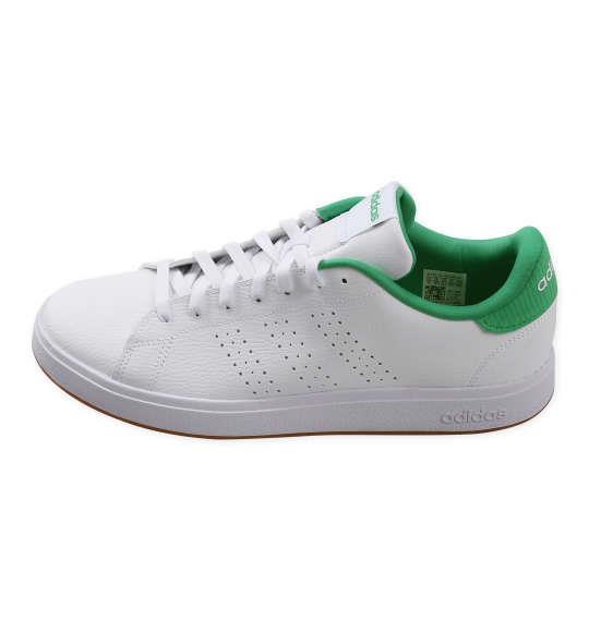 大きいサイズ メンズ adidas スニーカー ADVANCOURT BASE 2.0 U フットウェアホワイト 1240-5337-1 29 30 31 32