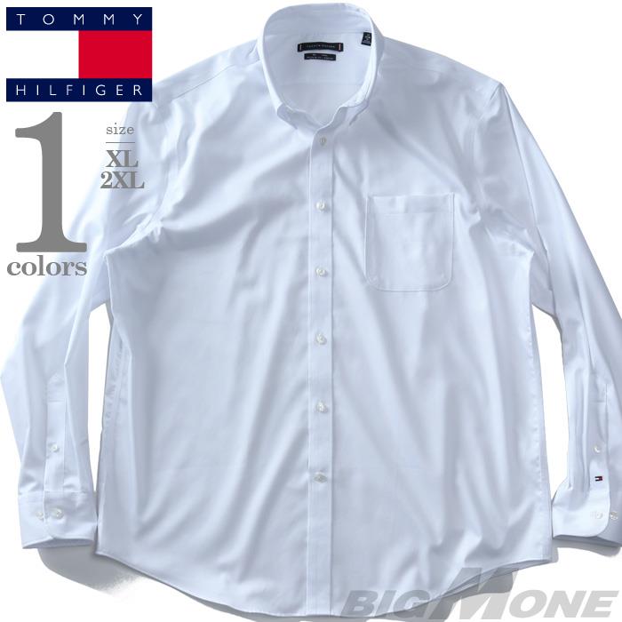 大きいサイズ メンズ TOMMY HILFIGER トミーヒルフィガー ボタンダウン 長袖 ワイシャツ USA直輸入 24n2131