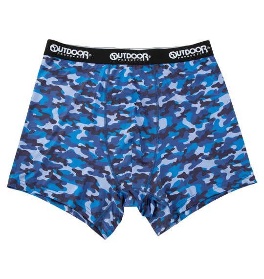 大きいサイズ メンズ OUTDOOR PRODUCTS ポリエステルベア天カモフラ柄 ボクサーパンツ ネイビーカモ 1249-5302-1 3L 4L 5L 6L 7L 8L