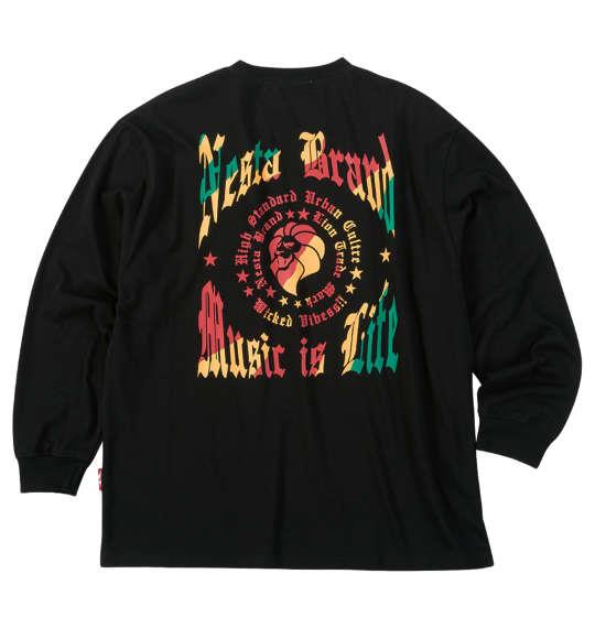 大きいサイズ メンズ NESTA BRAND 天竺 長袖 Tシャツ ブラック 1278-5355-2 3L 4L 5L 6L 8L