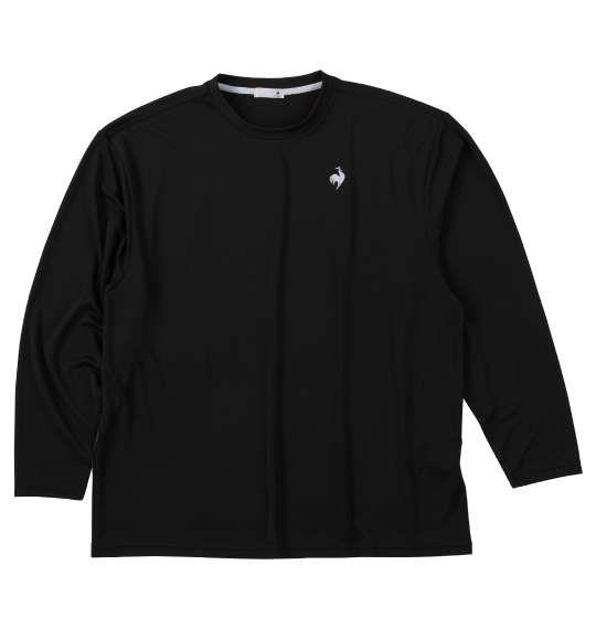 大きいサイズ メンズ LE COQ SPORTIF エコペット 長袖 Tシャツ ブラック 1278-5360-2 3L 4L 5L 6L