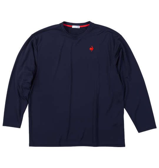 大きいサイズ メンズ LE COQ SPORTIF エコペット 長袖 Tシャツ ネイビー 1278-5360-3 3L 4L 5L 6L