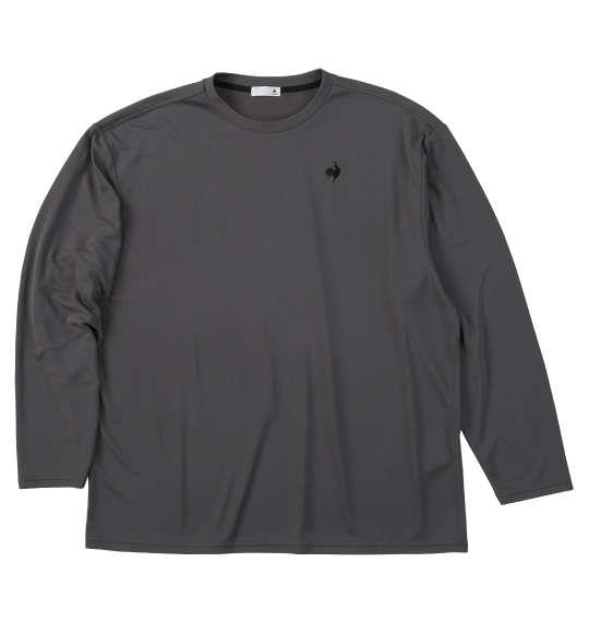 大きいサイズ メンズ LE COQ SPORTIF エコペット 長袖 Tシャツ グレー 1278-5360-4 3L 4L 5L 6L