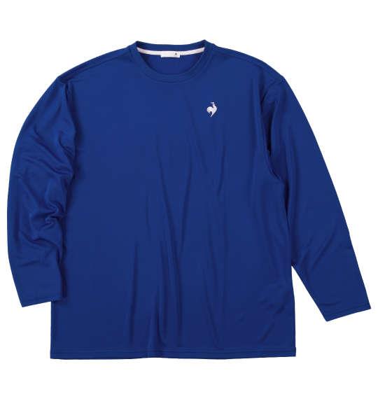 大きいサイズ メンズ LE COQ SPORTIF エコペット 長袖 Tシャツ ブルー 1278-5360-5 3L 4L 5L 6L