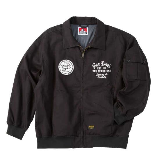 大きいサイズ メンズ BEN DAVIS コットンダックスーベニア ジャケット ブラック 1273-5370-2 3L 4L 5L 6L