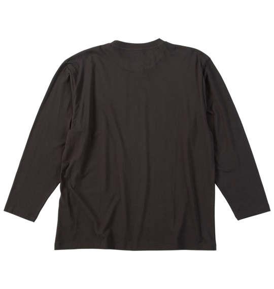 大きいサイズ メンズ Mc.S.P オーガニックコットン クルーネック 長袖 Tシャツ ブラウン 1278-5370-3 3L 4L 5L 6L 7L 8L
