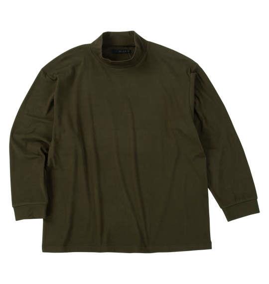 大きいサイズ メンズ Mc.S.P ストレッチ フリース ハイネック 長袖 Tシャツ オリーブ 1278-5371-3 3L 4L 5L 6L 7L 8L