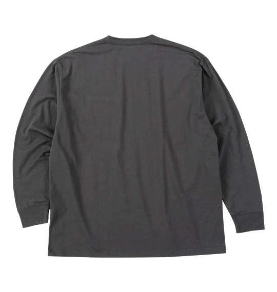 大きいサイズ メンズ BEN DAVIS ピスポケット付 長袖 Tシャツ チャコール 1278-4680-5 3L 4L 5L 6L
