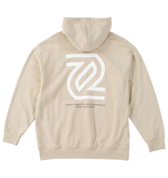大きいサイズ メンズ SEVEN2 裏毛 プル パーカー ベージュ 1268-5301-1 3L 4L 5L 6L 8L