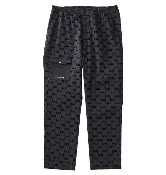 大きいサイズ メンズ SY32 by SWEET YEARS フロッキー ストレッチ ロング パンツ ブラック 1274-5367-2 3L 4L 5L 6L