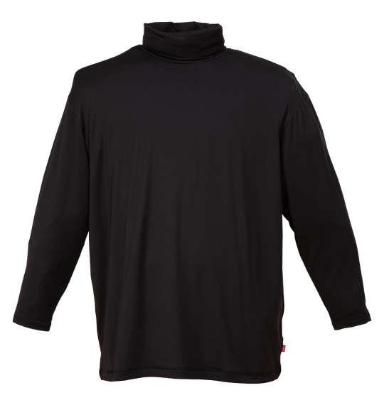大きいサイズ メンズ EDWIN BODY FIRE 長袖 タートルネック Tシャツ ブラック 1249-5323-1 3L 4L 5L 6L 7L 8L