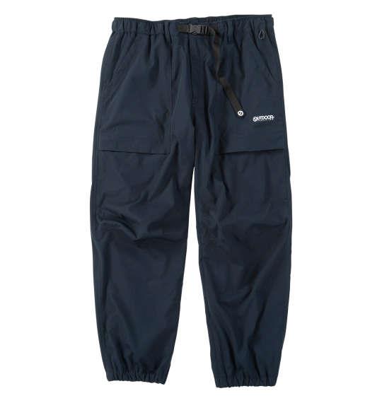 大きいサイズ メンズ OUTDOOR PRODUCTS ポリストレッチ撥水防風 裏フリース クライミング ジョガー パンツ ネイビー 1254-5300-1 3L 4L 5L 6L 7L 8L