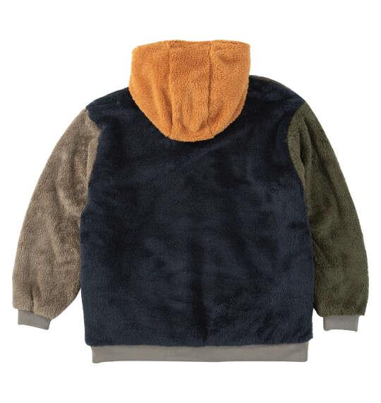 【max8】大きいサイズ メンズ KRIFF MAYER ひっくり フルジップ パーカー ジャケット カーキ 1273-5340-1 3L 4L 5L 6L 8L