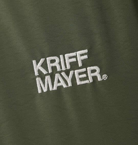 【max8】大きいサイズ メンズ KRIFF MAYER ひっくり フルジップ パーカー ジャケット カーキ 1273-5340-1 3L 4L 5L 6L 8L