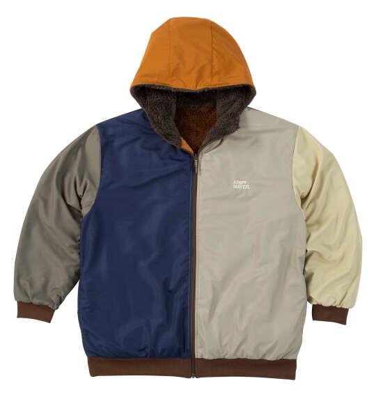 【max8】大きいサイズ メンズ KRIFF MAYER ひっくり フルジップ パーカー ジャケット マルチカラー 1273-5340-3 3L 4L 5L 6L 8L