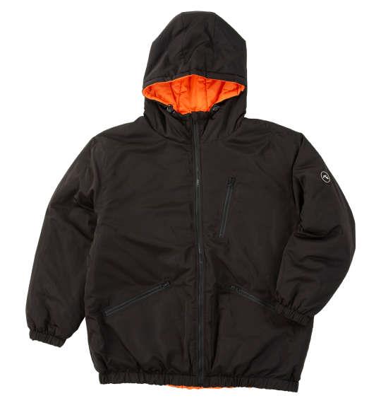 大きいサイズ メンズ RUSTY 中綿 リバーシブル ジャケット ブラック×オレンジ 1273-5350-2 3L 4L 5L 6L 8L