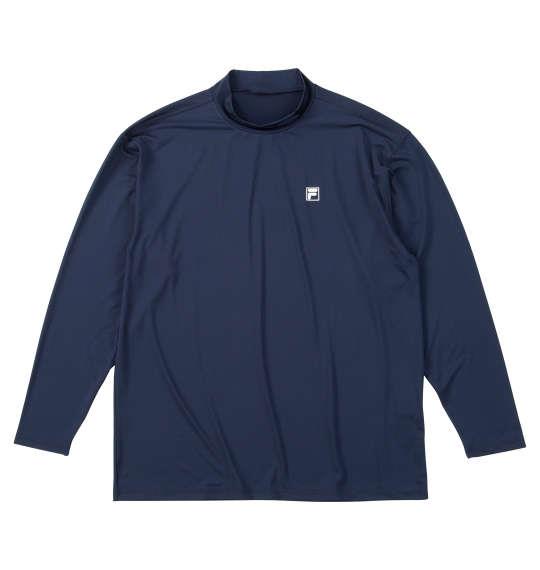 大きいサイズ メンズ FILA GOLF 3Dジャガード 半袖 シャツ インナーセット ホワイト×ネイビー 1278-5300-1 3L 4L 5L 6L