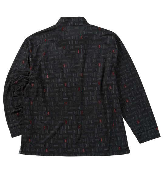 大きいサイズ メンズ FILA GOLF ハーフジップ裏起毛 長袖 シャツ ブラック 1278-5301-2 3L 4L 5L 6L