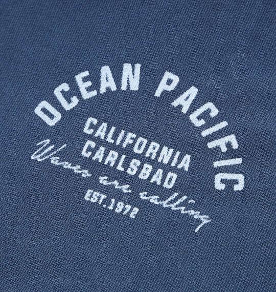 大きいサイズ メンズ OCEAN PACIFIC 裏毛 ライン フルジップ パーカー ネイビー 1278-5341-1 3L 4L 5L 6L 8L